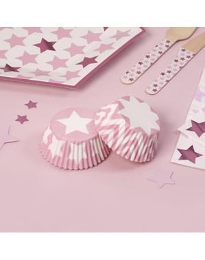100 cupcake formar - Pink Star