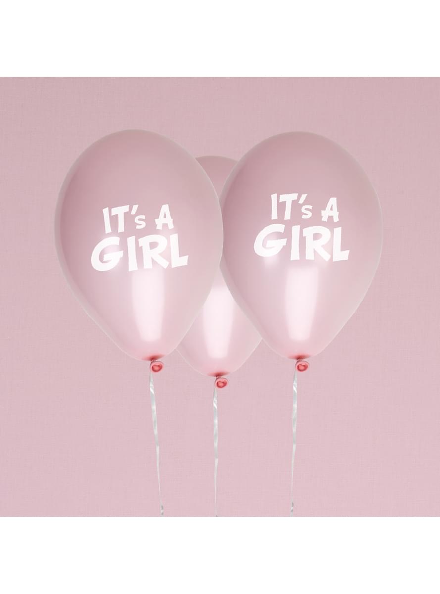 8 ballons en latex - Little Star Pink