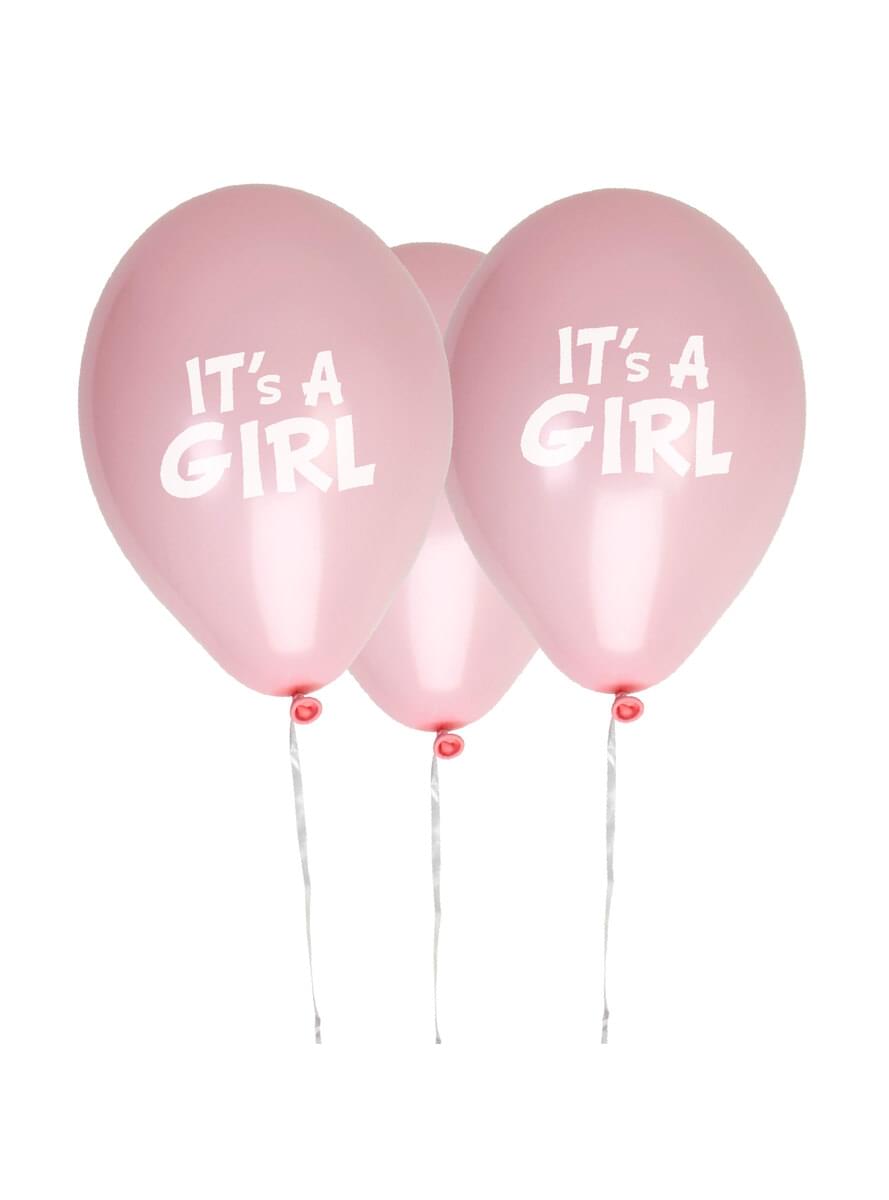 8 ballons en latex - Little Star Pink