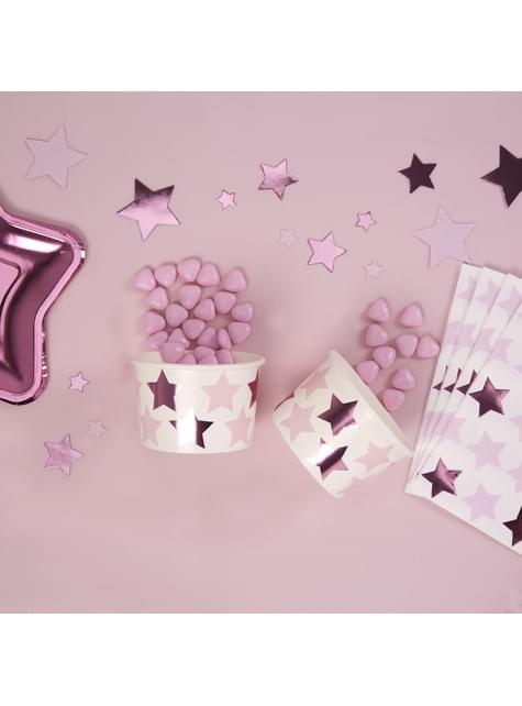 8 Paperikuppia – Little Star Pink