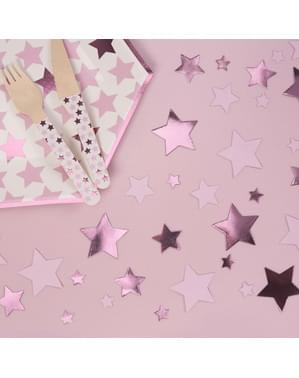 Pinkki pöytäkonfetti – Little Star Pink