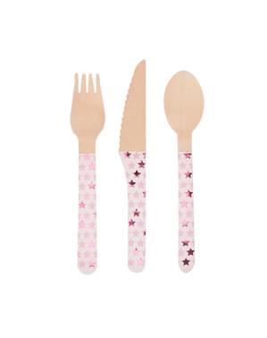 24 puista aterinta – Little Star Pink