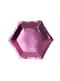 8 piatti esagonali rosa di carta (12,5 cm) - Little Star Pink