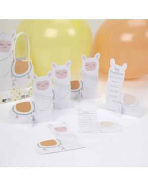 10 cartes pronostics sur la naissance en carton - Llama Love