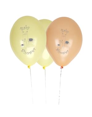 8 balões de láte (30 cm) - Llama Love