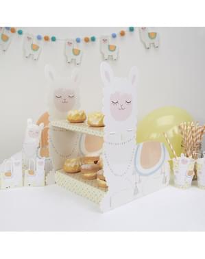 Taart en cupcake standaard - Lama Liefde