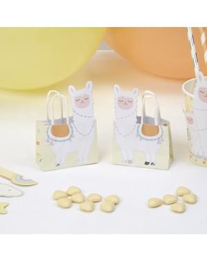 10 papieren snoep tasjes - Lama Liefde