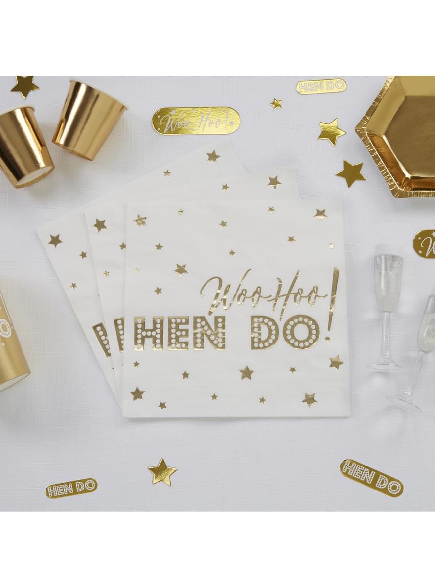 16 χαρτοπετσέτες (33x33 εκ.) - Woo Hoo Hen Do