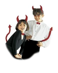 Conjunto de acessórios de diabo infantil