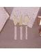 24 cubiertos de madera - Glitz & Glamour Pink & Rose Gold