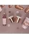 8 vasos pequeños en oro rosa de papel - Glitz & Glamour Pink & Rose Gold