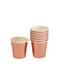 8 vasos pequeños en oro rosa de papel - Glitz & Glamour Pink & Rose Gold