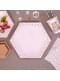 8 hexagonal paper plate (27 cm) - Glitz & Glamour Pink & Rose Gold
