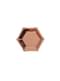 8 hexagonal paper plates in rose gol (12,5 cm) - Glitz & Glamour Pink & Rose Gold