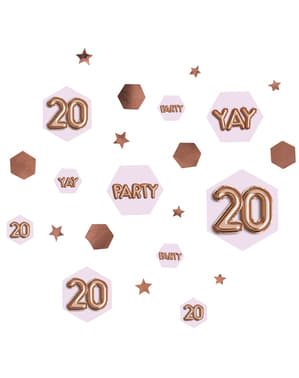 Table紙吹雪 "20"  - グリッツ＆グラマーピンク＆ローズゴールド