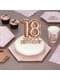 Kakunkoriste “18 Happy Birthday” ruusukultainen – Glitz & Glamour Pink & Rose Gold