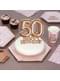 Kakunkoriste “50 Happy Birthday” ruusukultainen – Glitz & Glamour Pink & Rose Gold