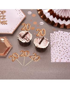 20 dekorationspinnar 