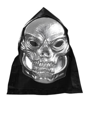 Kapaklı Metalik Kafatası Maskesi