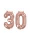 Balon foliowy “30” rose gold 40cm - Glitz & Glamour Pink & Rose Gold