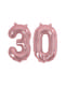 Balon foliowy “30” rose gold 40cm - Glitz & Glamour Pink & Rose Gold