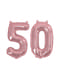 Balon foliowy “50” rose gold 40cm - Glitz & Glamour Pink & Rose Gold