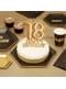 Kakunkoriste “18 Happy Birthday” kultainen – Glitz & Glamour Black & Gold