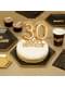 Kakunkoriste “30 Happy Birthday” kultainen – Glitz & Glamour Black & Gold