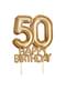 Kakunkoriste “50 Happy Birthday” kultainen – Glitz & Glamour Black & Gold