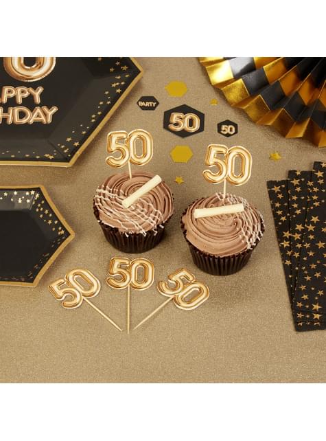 Set van 20 decoratieve gouden