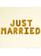 호일 풍선 "Just married"in gold - Glitz & Glamour Black & Gold