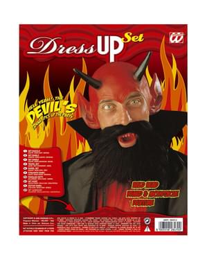 Conjunto de acessórios de diabo maligno