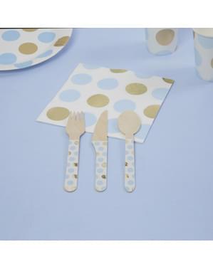 24 wooden cutlery pieces - Pattern Works