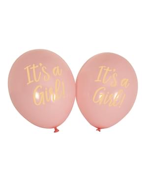 Сет од 8 "То је дјевојка" латекс балона у ружичастом - Паттерн Воркс