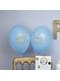 8 ballons en latex bleus 