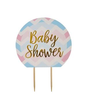 Украса за торта „Baby Shower“ – Pattern Works Blue