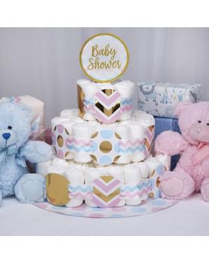 नैपी केक किट "बेबी शावर" - पैटर्न वर्क्स