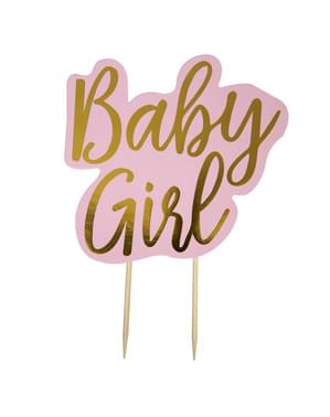 Topper para tarta Baby Girl - Pattern Works Pink