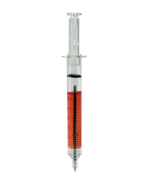 Injekcijska pero s krvavljeno brizgo