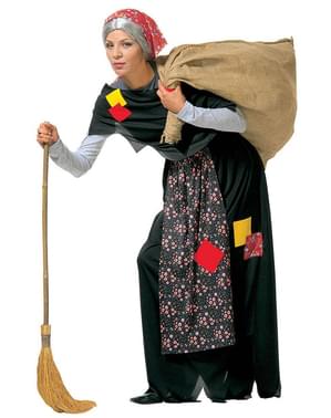 Costum de vrăjitoare bătrână cu sac