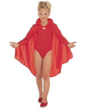Cape rouge pour enfant