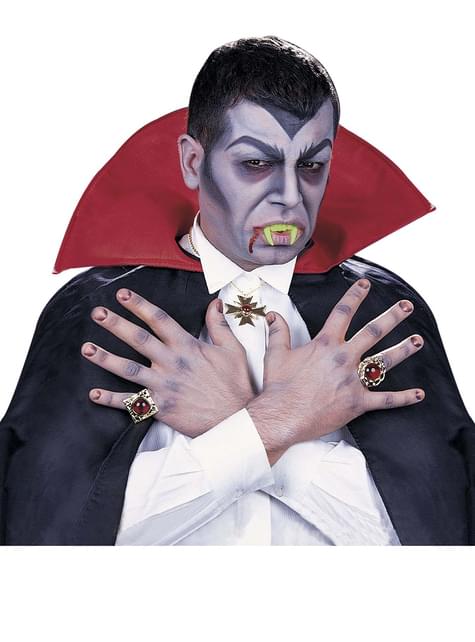 Взрослые светящиеся в темноте зубы вампира