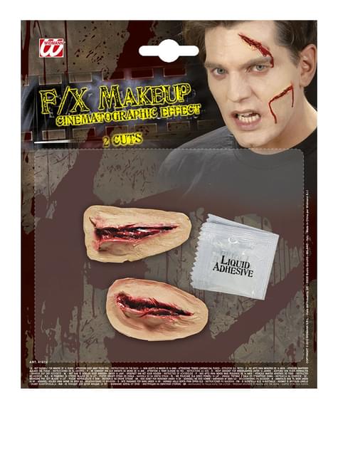 Blutige Schnittwunden