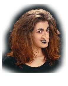 Nariz de bruxa malvada com verrugas