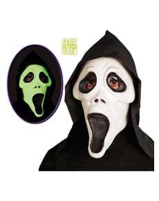 Masque de fantôme scream fluo à capuche