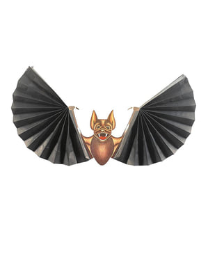Murciélago con alas de abanico