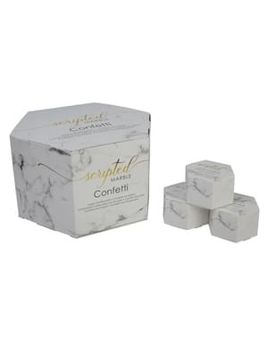 21 minisydämenmuotoista konfettirasiaa – Scripted Marble