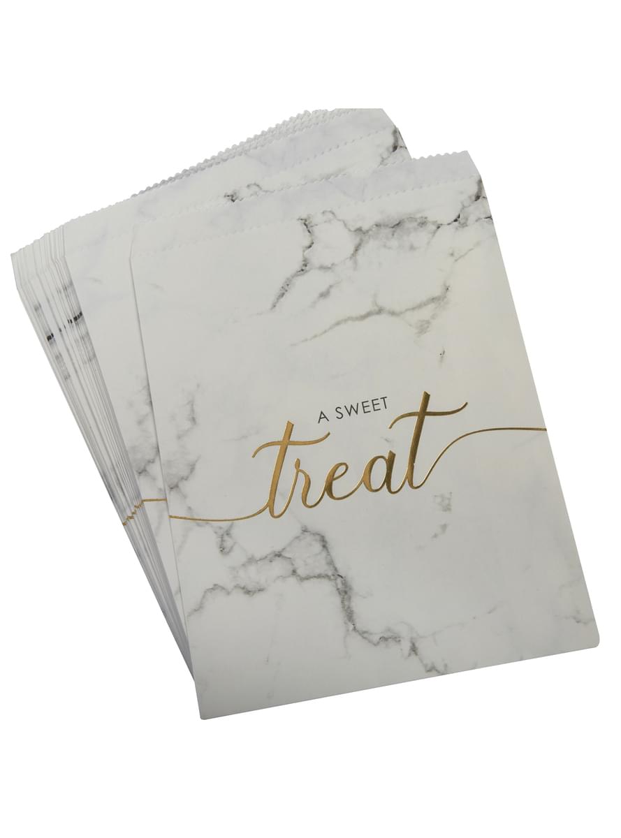 25 bustine per caramelledi carta - Scripted Marble