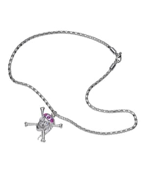 Collar de calavera pirata strass