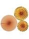 3 decorative paper fans in  gol (21-26-30 cm) - Colour Block Marble